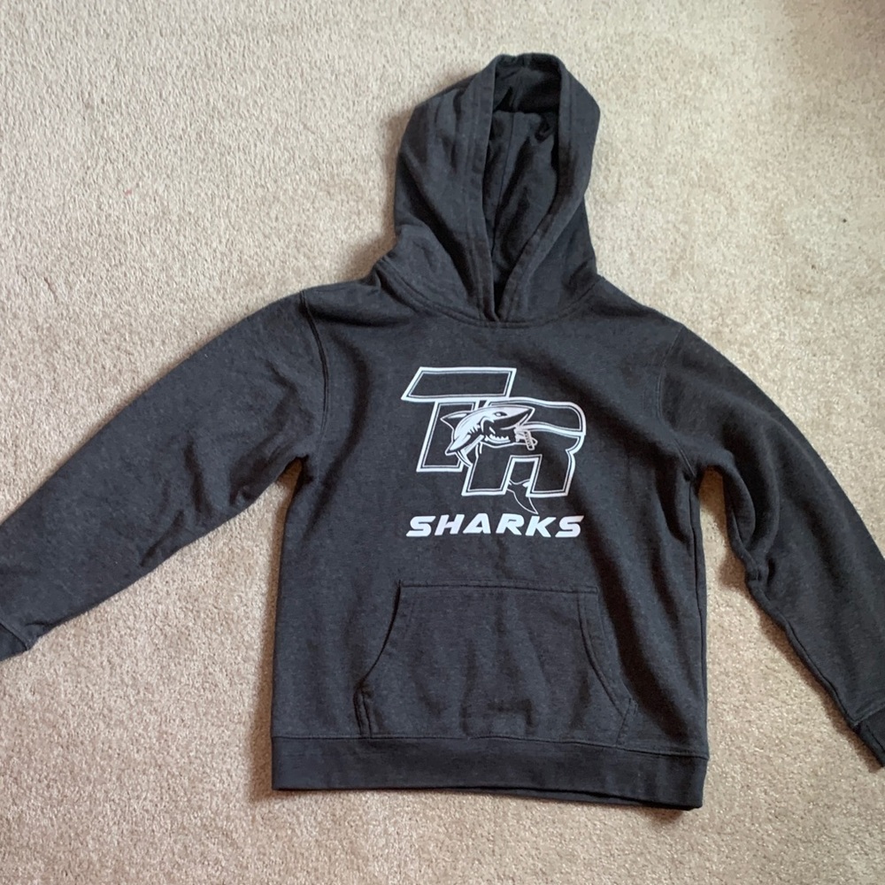 District Dark Gray Sharks Kids Hoodie